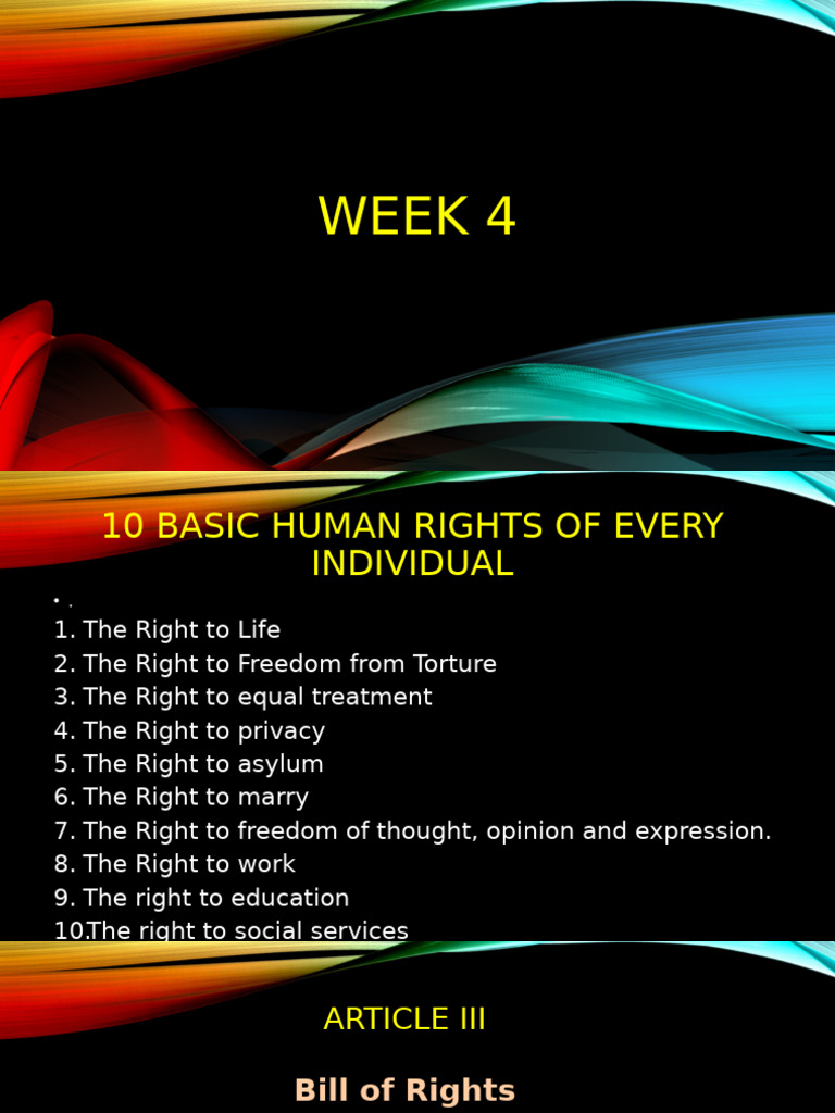 10 Essential Human Rights Explained | PDF | Bail | United States Bill ...