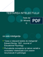 Curs VI A Testarea Intelectului