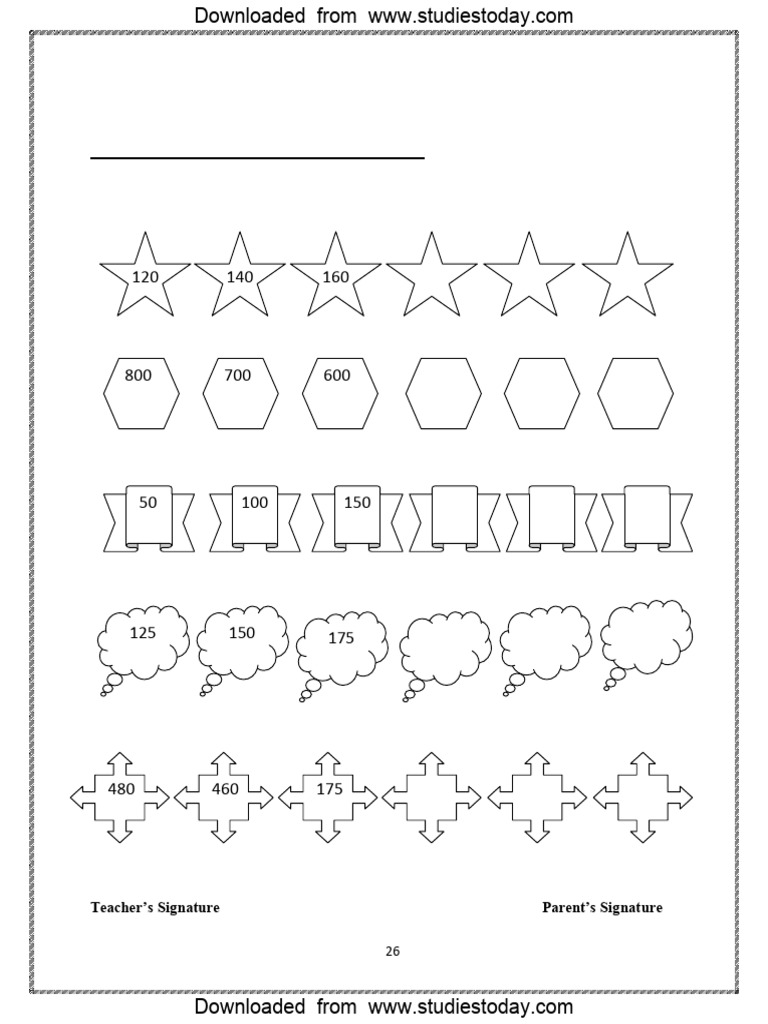 Class 1 Fun with Give and Take Worksheet | PDF