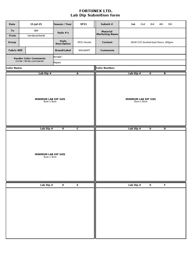 Lab Dip Submission Form for SP21 Hoodie | PDF