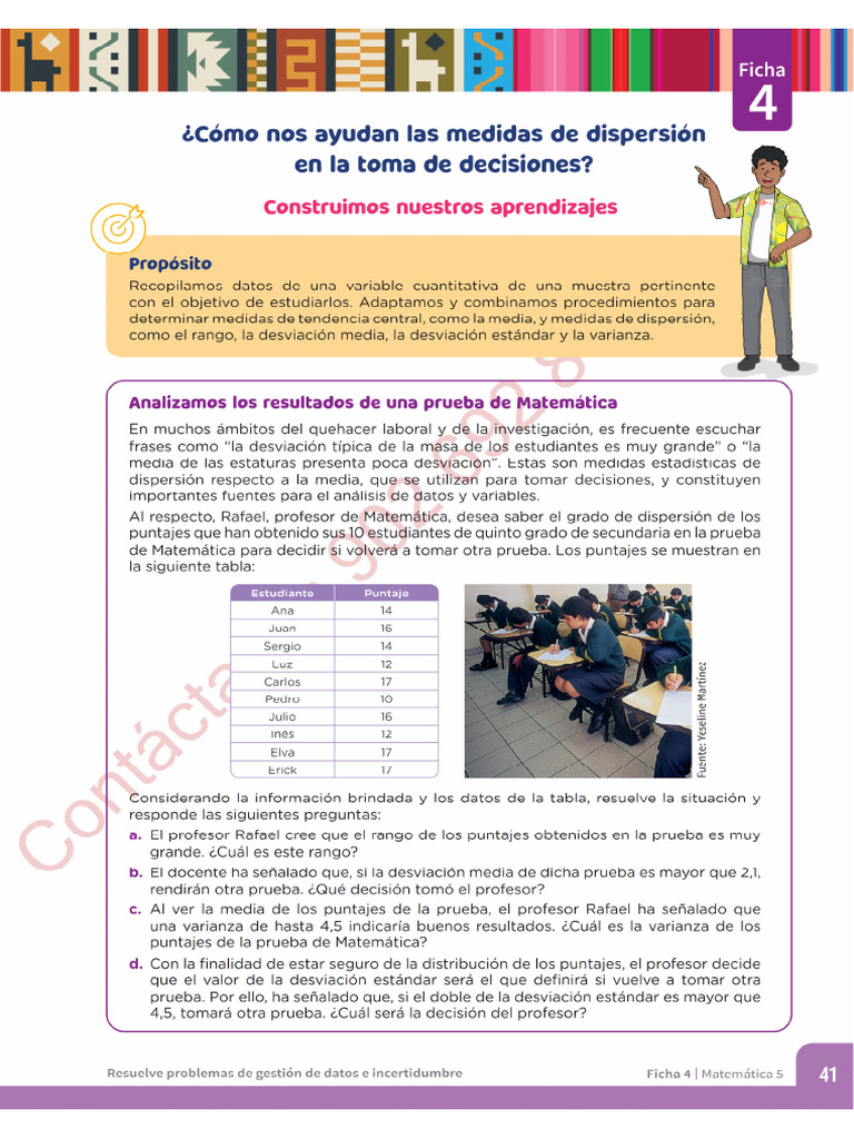 5º Cuadernillo 2024 - FICHA 4 | PDF