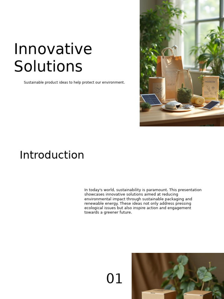 Sustainable Innovations for a Greener Future | PDF | Renewable Energy ...
