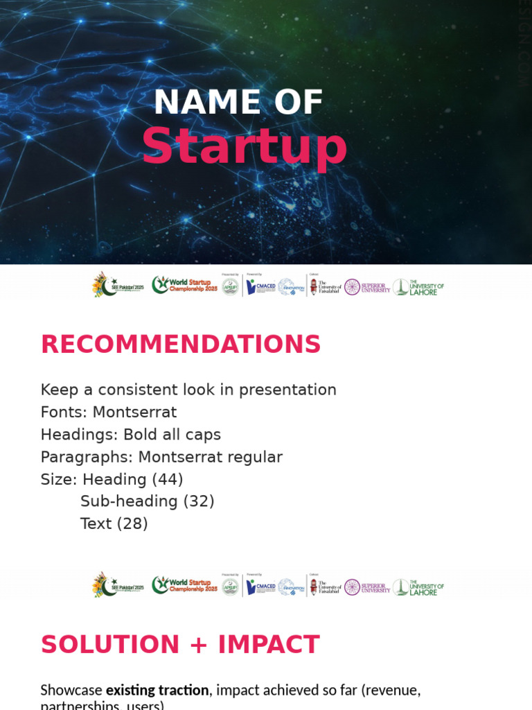 Pitch Presentation Guidelines | PDF