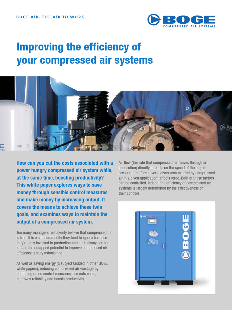 Enhancing Compressed Air Efficiency | PDF | Energy Conservation