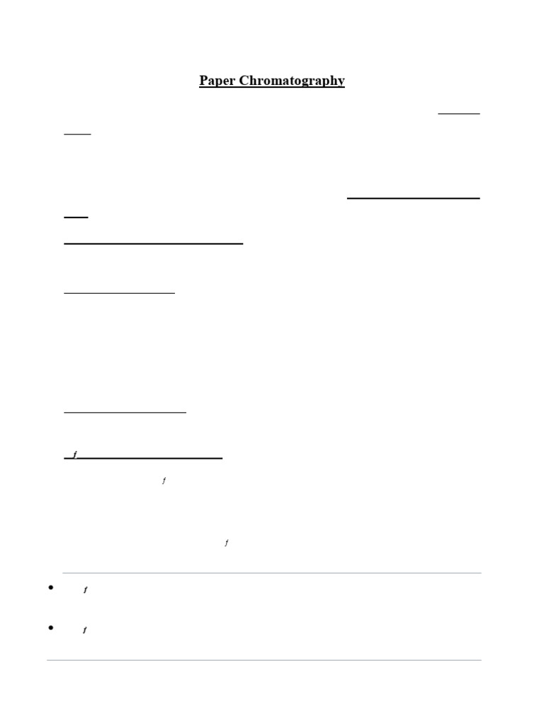 Overview of Paper Chromatography Techniques | PDF | Chromatography ...