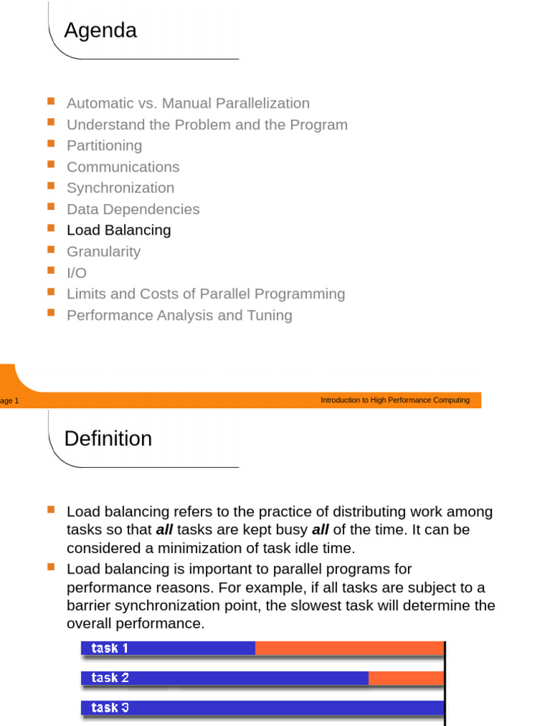 High Performance Computing Basics | PDF | Parallel Computing | Load ...