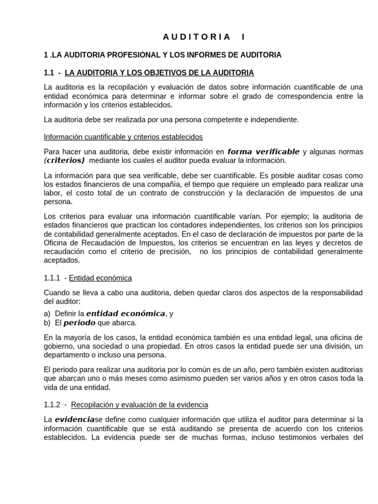 Fundamentos de Auditoría Profesional | PDF | Auditoría | Contralor