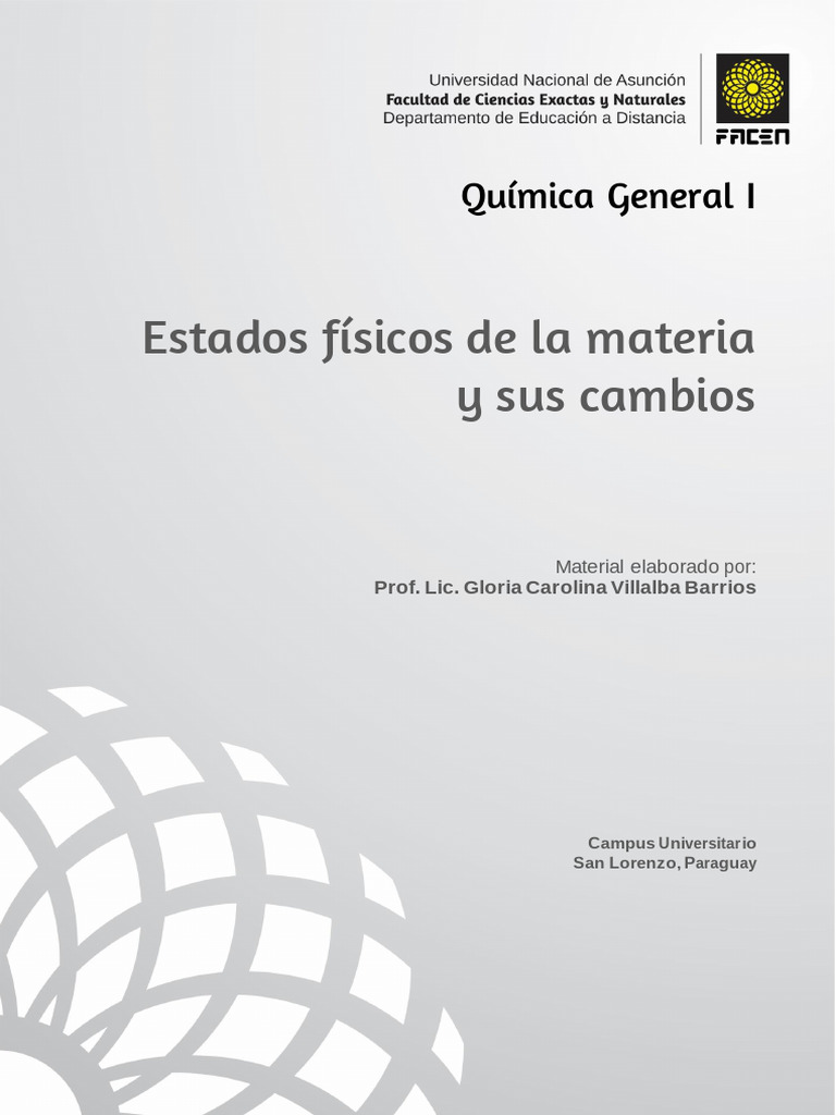 Estados de la Materia y Cambios Físicos | PDF | Gases | Cristal