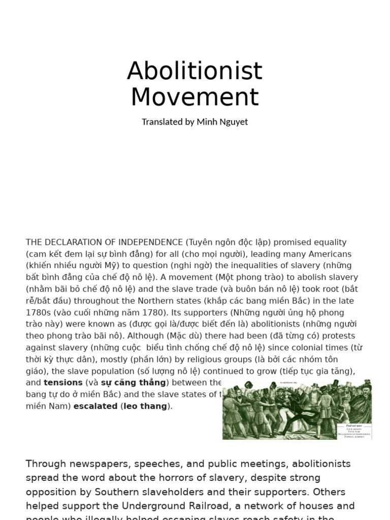 Abolitionist Movement | PDF