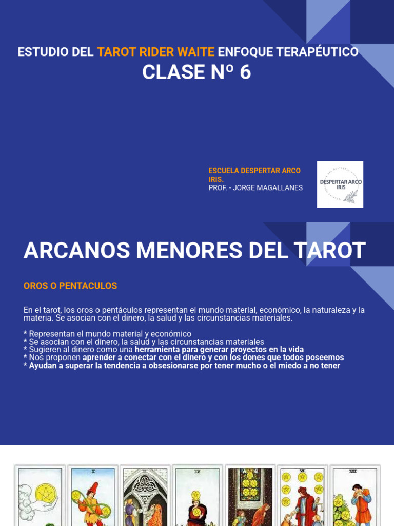 Tarot Rider Waite: Arcanos Menores y Terapia | PDF | Tarot | Amor
