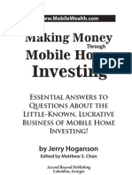 Making Money Through Mobile Home Investing (Table of Contents, Intro, Chapter 1)
