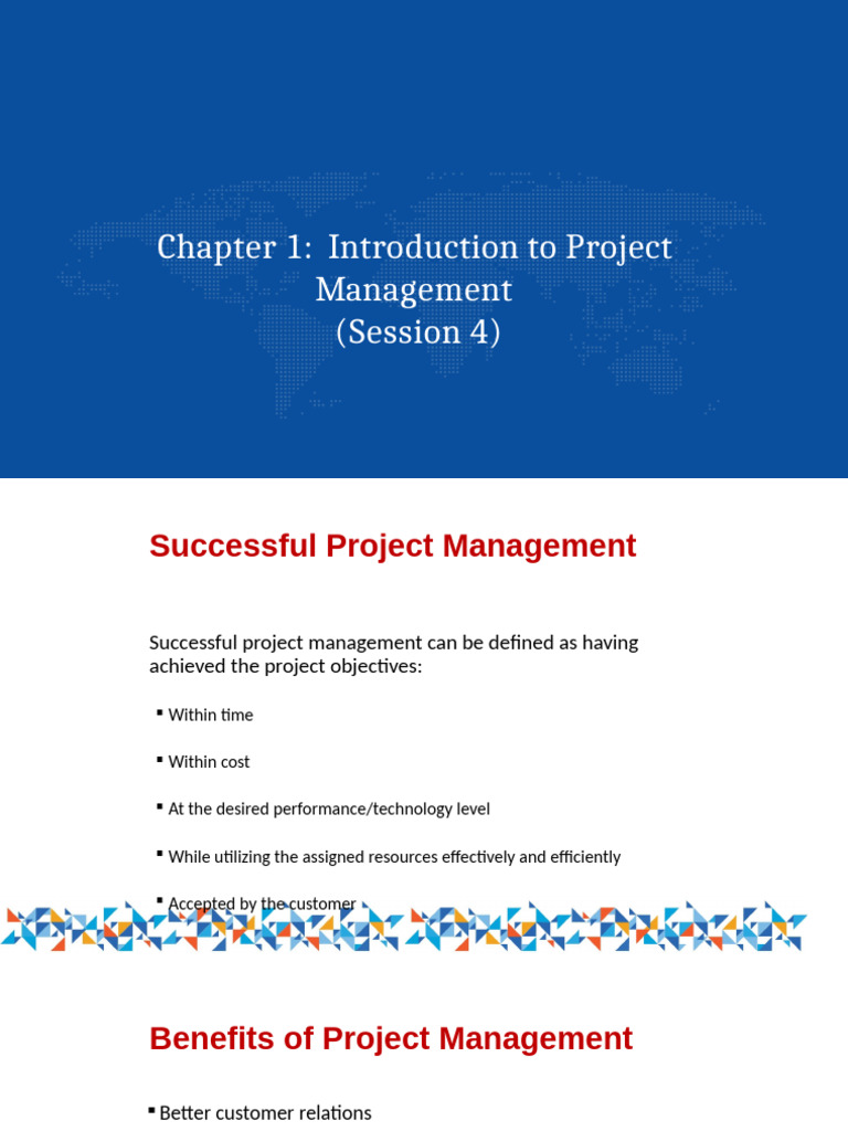 CHP 1 2 Project Management (Session 4) 42466 2170 | PDF | Project ...