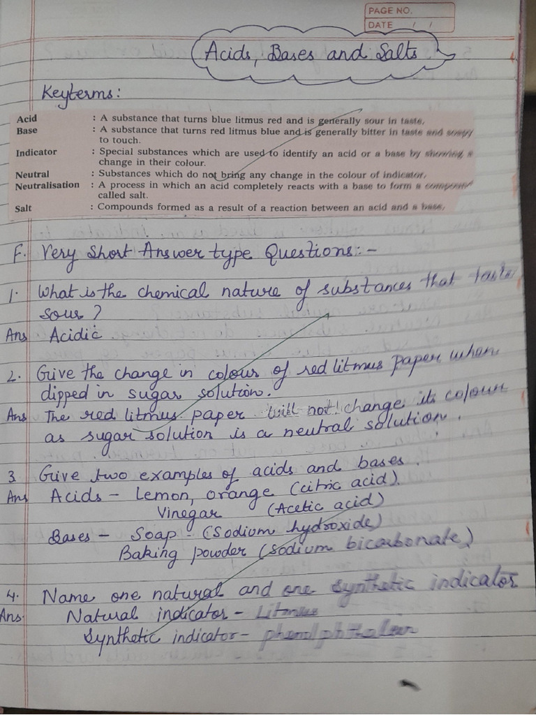 Grade7 Chap Acids, Bases and Salt-1 | PDF