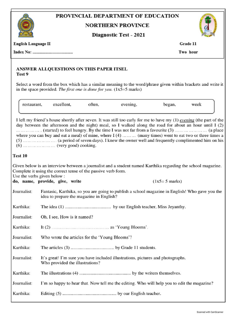 Grade 11 English Part II | PDF