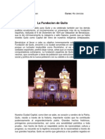 La Fundacion de Quito