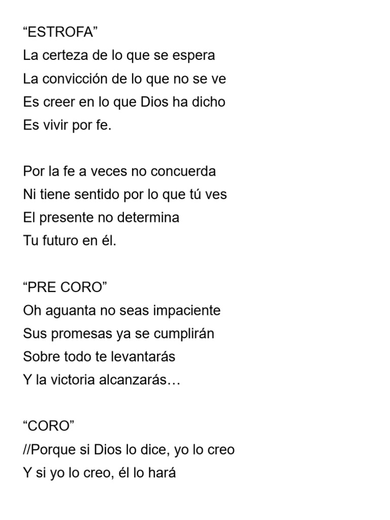 Yo lo creo: Fe y victoria en Dios | PDF