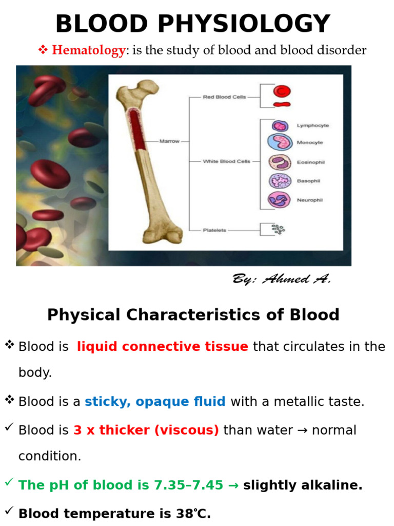 Blood Physiology and Functions Explained | PDF | Coagulation | Blood Cell