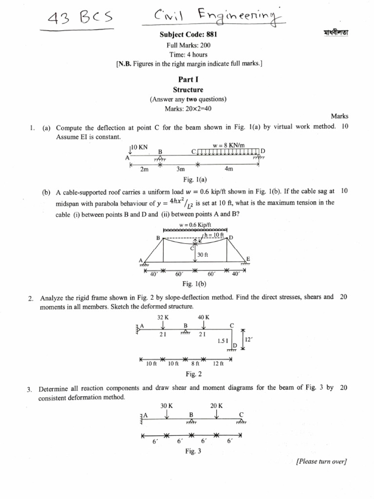 43 BCS Written Civil Engineering Question | PDF | Density | Earth Sciences