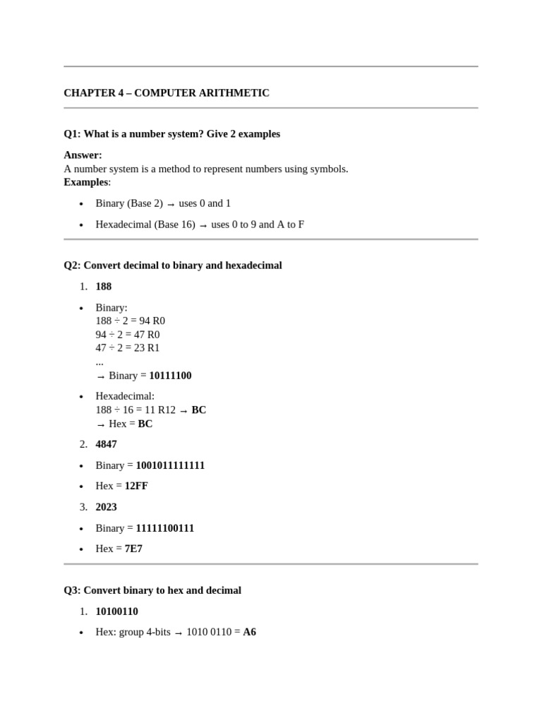 Computer Arithmetic and Processor Design | PDF | Central Processing ...