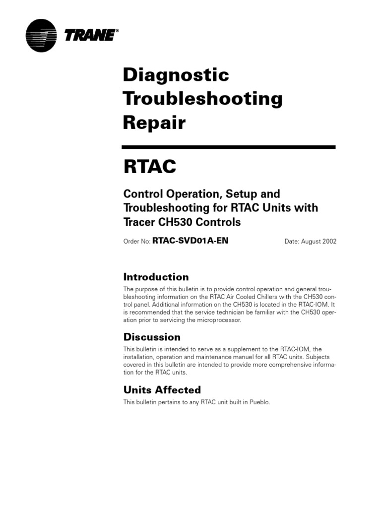 RTAC Chiller Troubleshooting Guide | PDF | Power Inverter | Capacitor