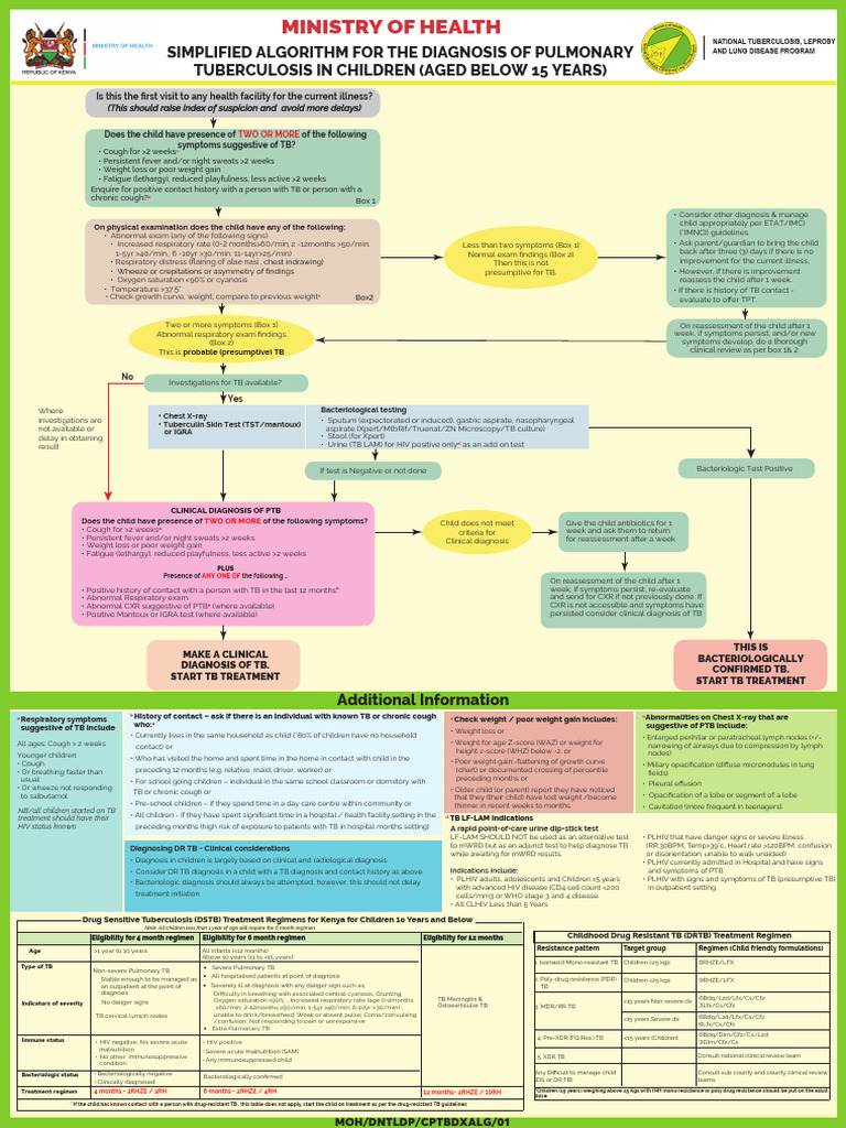 Pediatric TB Diagnosis Algorithm | PDF | Tuberculosis | Respiratory ...