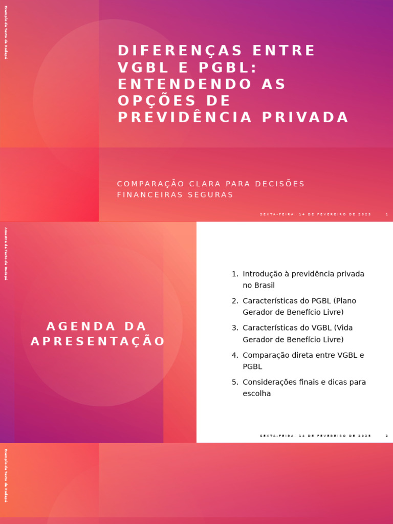 VGBL vs PGBL: Guia de Previdência Privada | PDF | Impostos | Imposto de ...