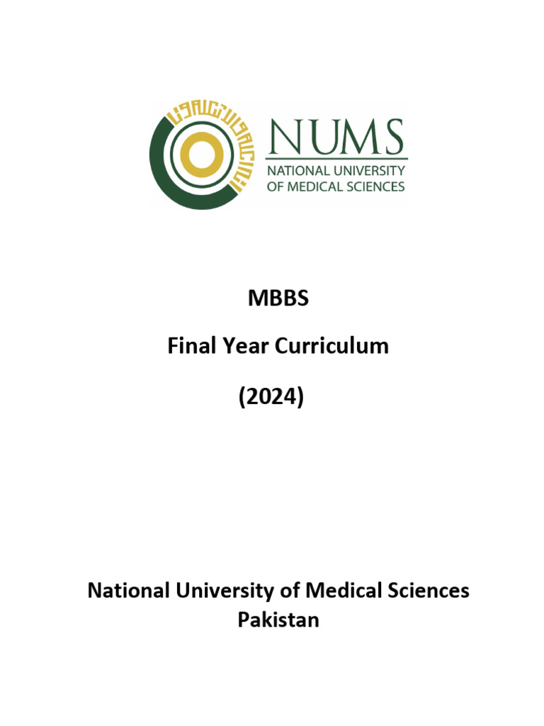 Final Year MBBS Curriculum 2024 | PDF | Medicine | Headache