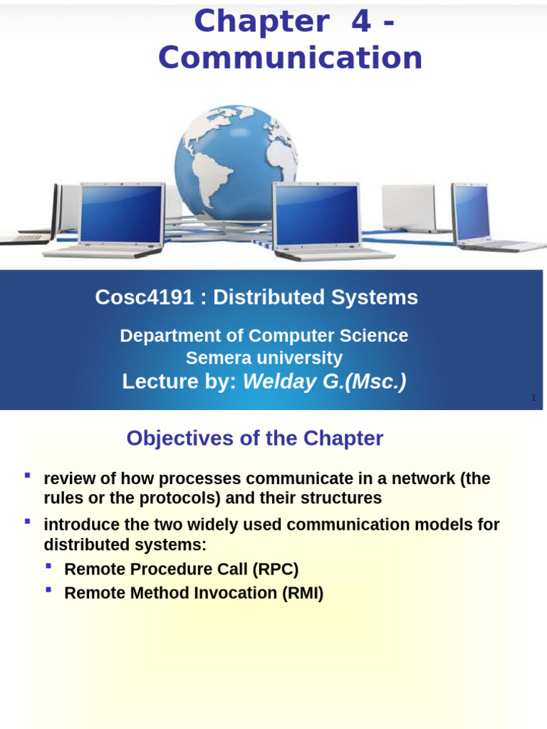 Communication in Distributed Systems | PDF | Osi Model | Computer Network