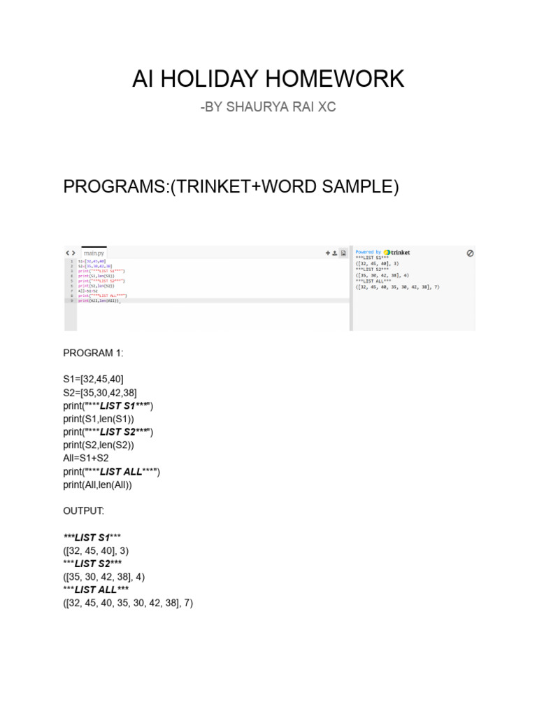 Shaurya Rai's AI Homework Solutions | PDF