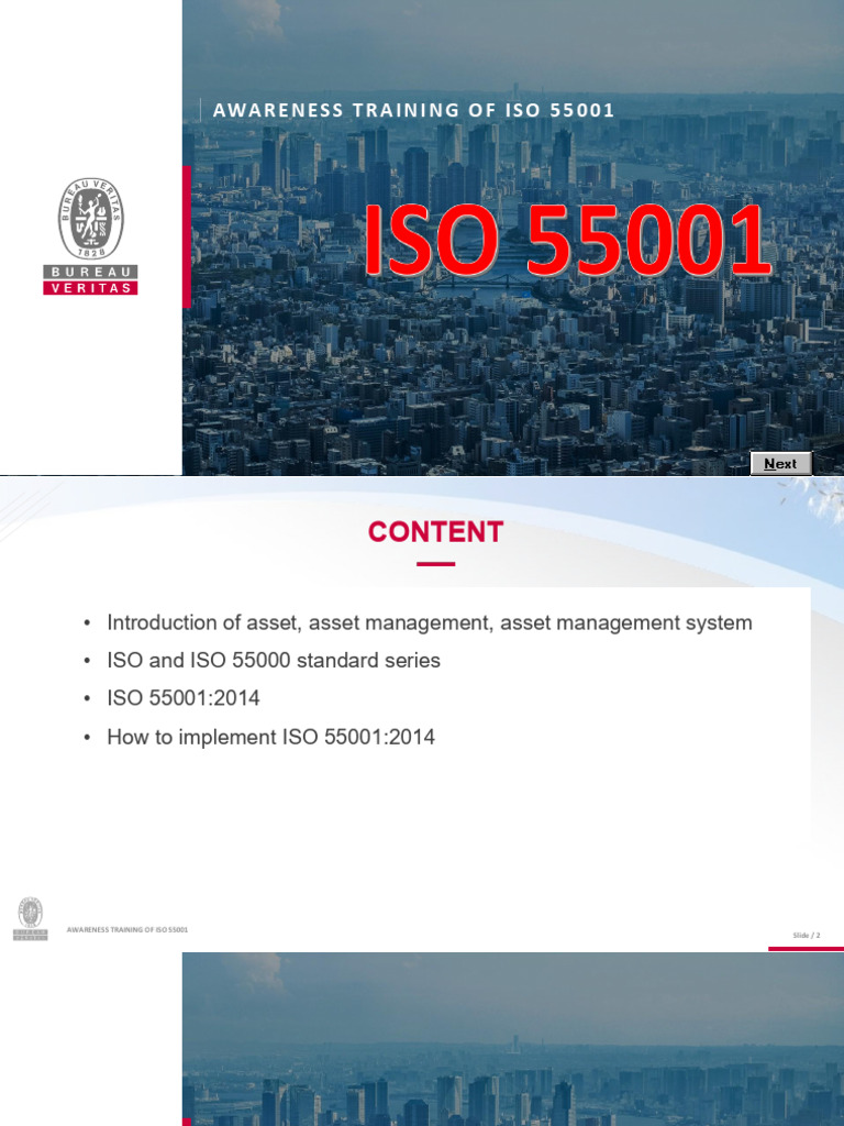 ISO 55001 Awareness Training Overview | PDF | Asset Management | Risk