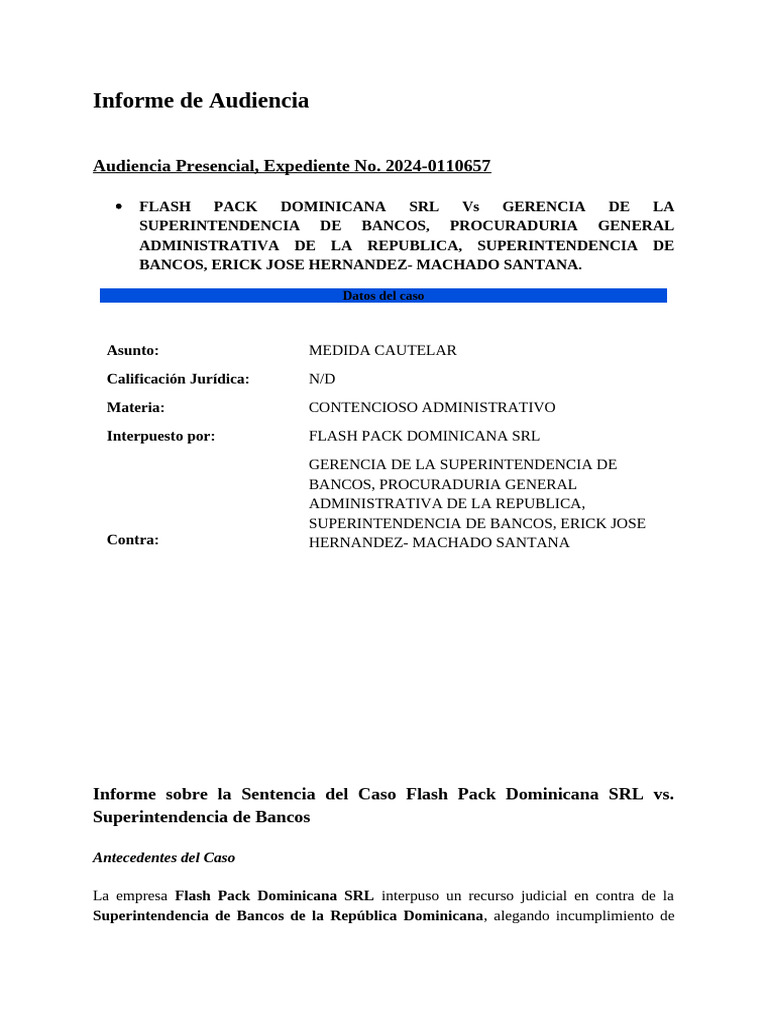 Informe de Audiencia | PDF | Justicia | Crimen y violencia