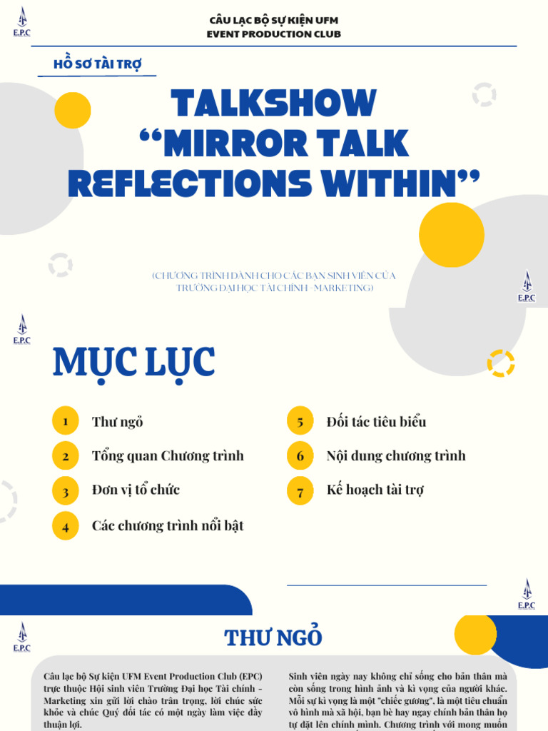 Proposal Mirror Talk - Reflections Within | PDF