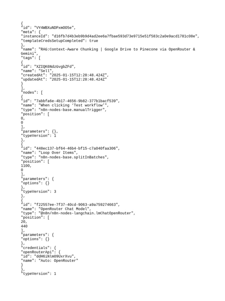 RAG Context-Aware Chunking Workflow | PDF | Parameter (Computer ...