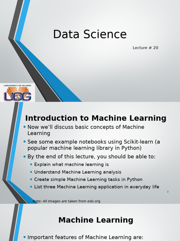 Lecture 19 (DS) - Intro To Machine Learning | PDF | Machine Learning ...