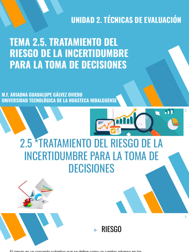 2.5 Tratamiento Del Riesgo de La Incertidumbre para La Toma de Deciones ...