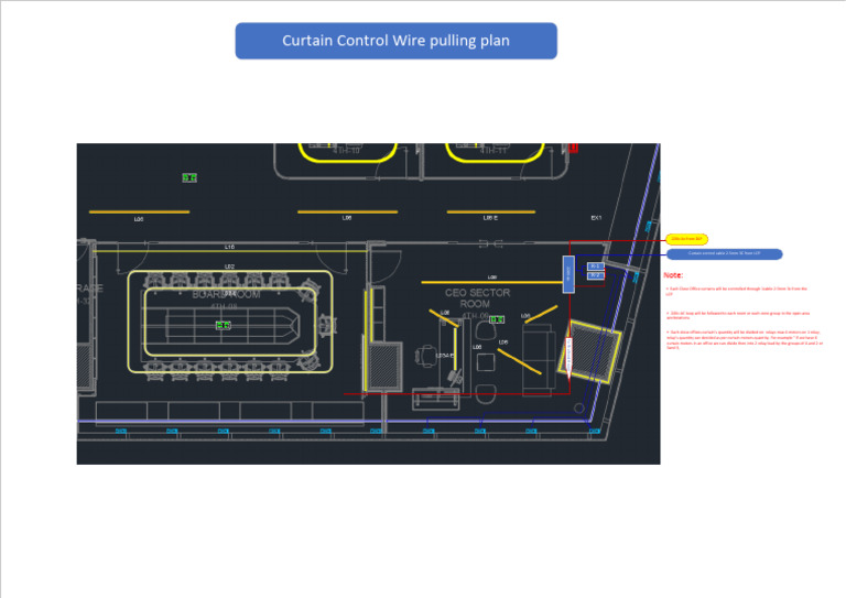 5.01 Curtain Control Wire Pulling Plan | PDF
