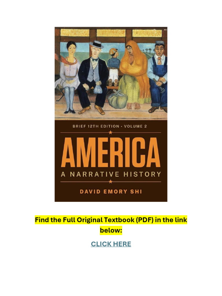 America A Narrative History Brief 12th Edition Volume 2 PDF