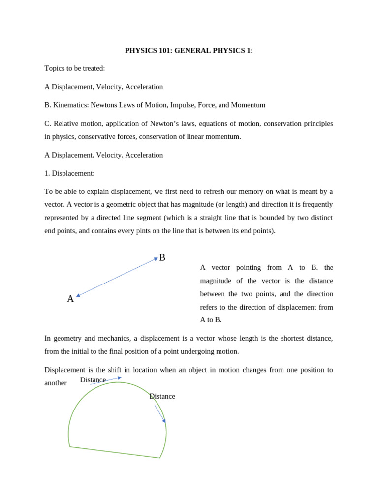 Physics 101 | PDF | Force | Velocity