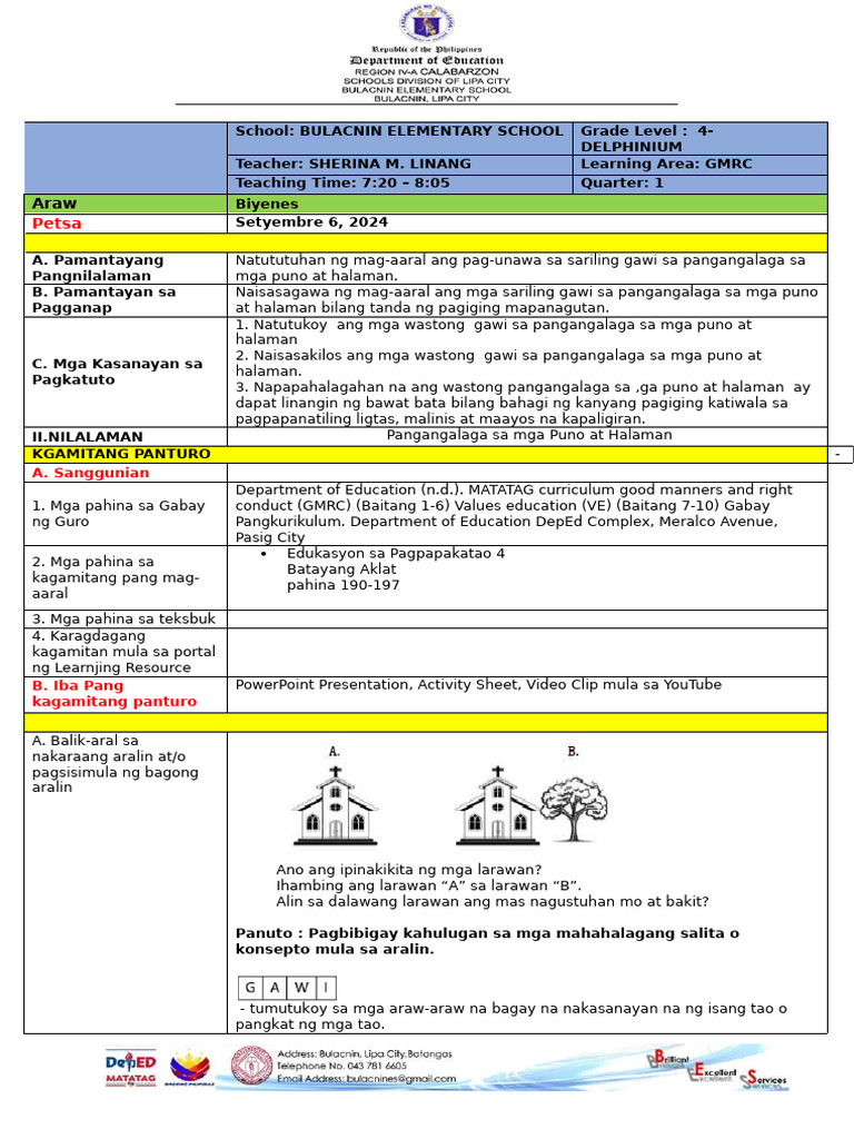 Cot 1 Q1 GMRC 4 | PDF