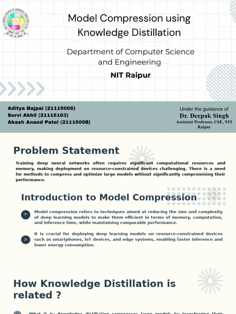 Model Compression via Knowledge Distillation | PDF | Deep Learning ...