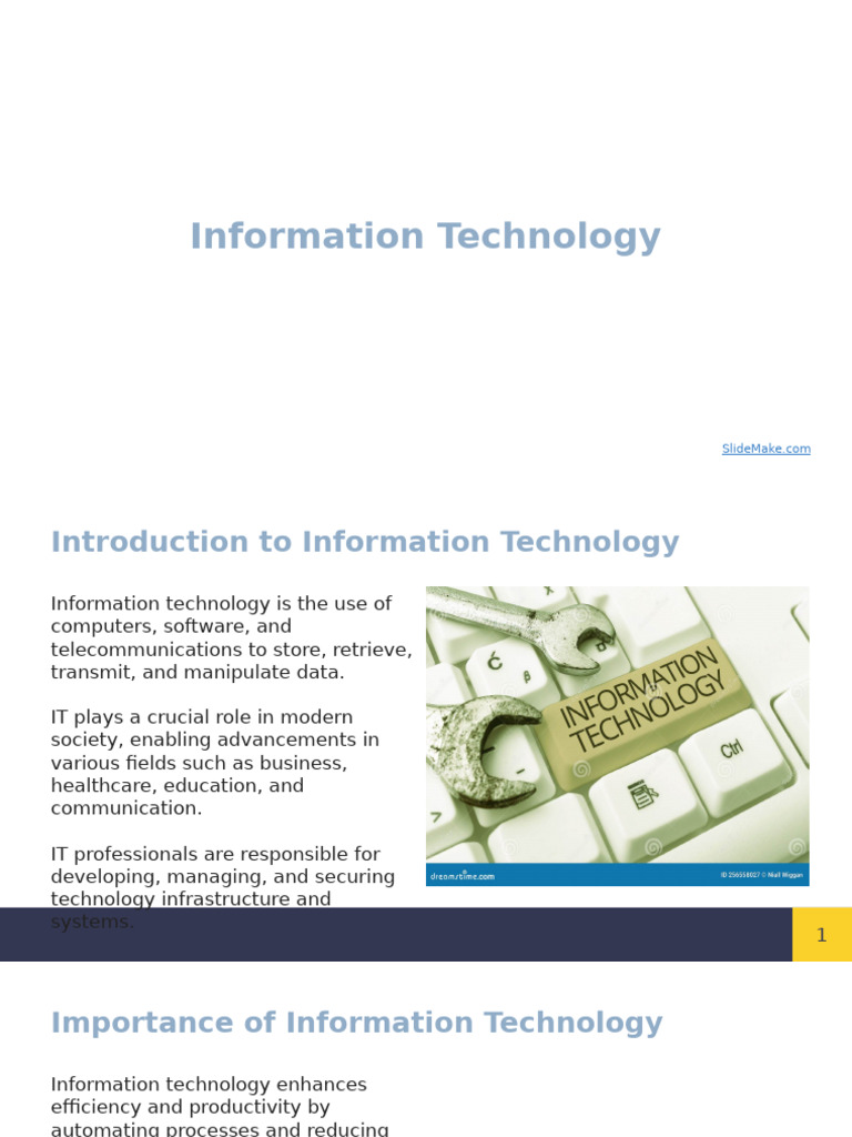 Overview of Modern Information Technology | PDF | Information ...