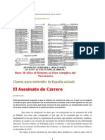 Claves España actual asesinato Carrero