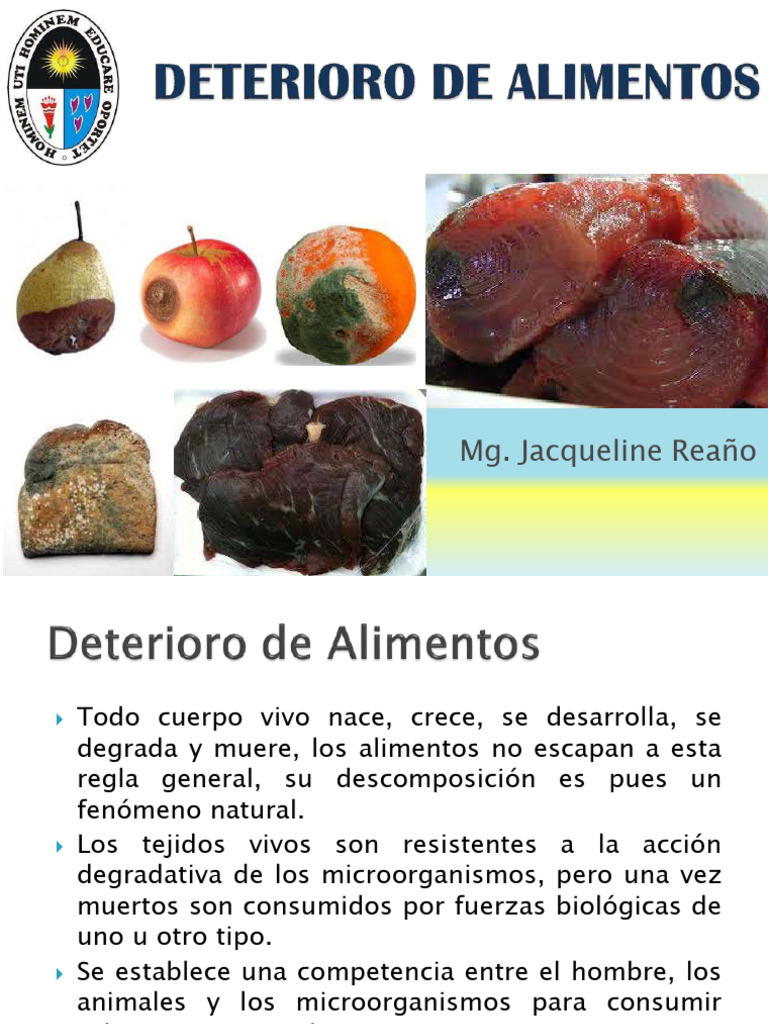 Causas del Deterioro de Alimentos | PDF | Alimentos | Diarrea