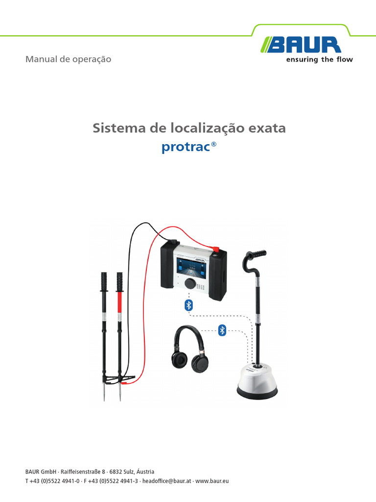 Manual de Operação do Sistema Protrac® | PDF | Barulho | Bluetooth