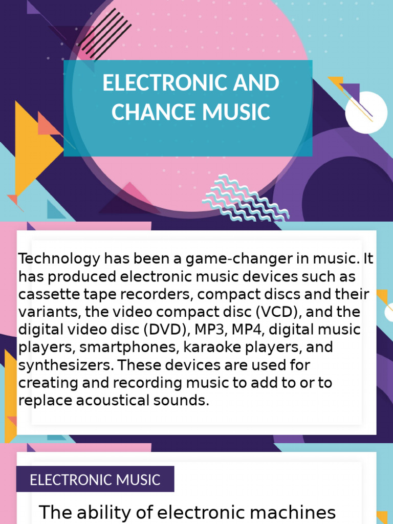 Electronic and Chance Music Overview | PDF | Electronic Music | Piano