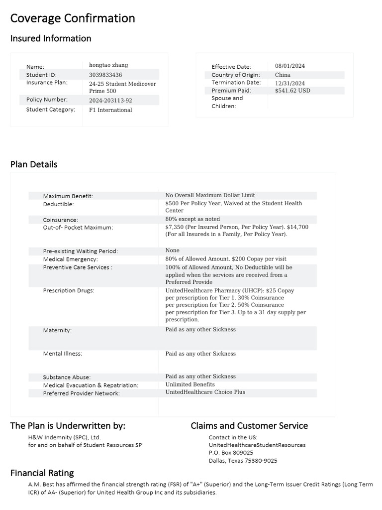 Enrollment SM104894 17202024 | PDF | Prescription Drugs | Insurance