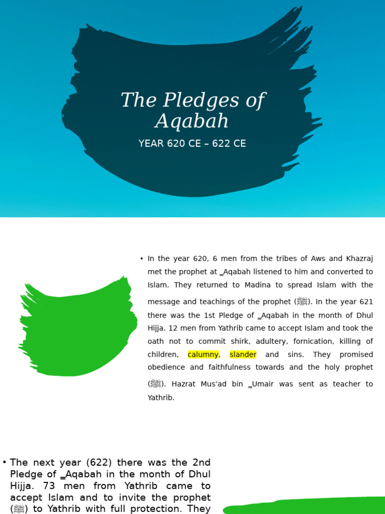 Significance of the Pledges of Aqabah | PDF | Muhammad | Medina