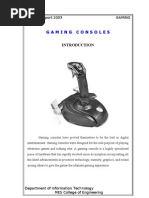 Download Gaming Consoles Seminar Report by Piyush Malhotra SN88871480 doc pdf