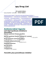 Chemotherapy Drug List: Antimicrobial Agents