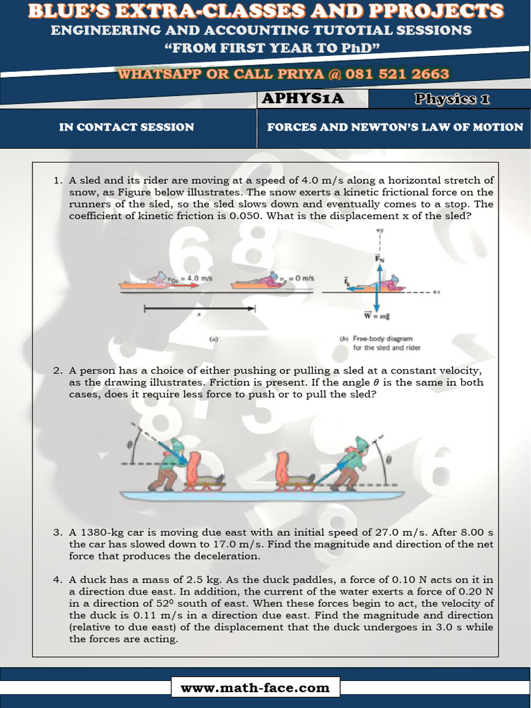 Forces and Newton's Laws Explained | PDF | Force | Friction